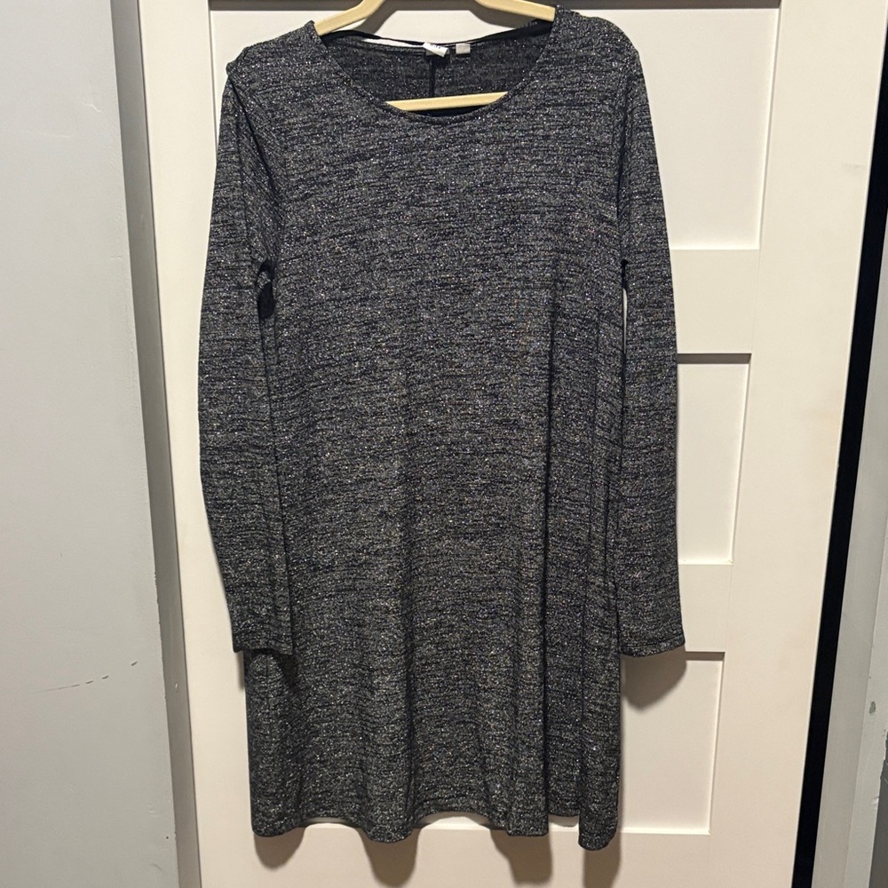 Gray Long Sleeve Dress